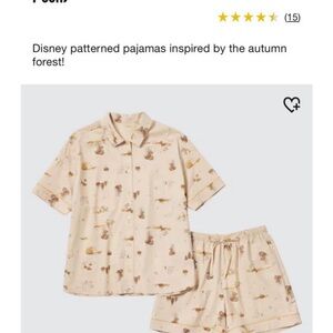 Uniqlo Disney Short Sleeve Pajamas (Winnie the Pooh) set